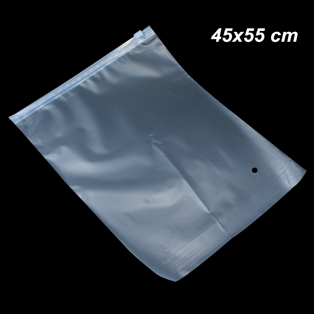 Bolsas de cremallera de plástico resellable clara Mate Embalaje para Underwear Ropa