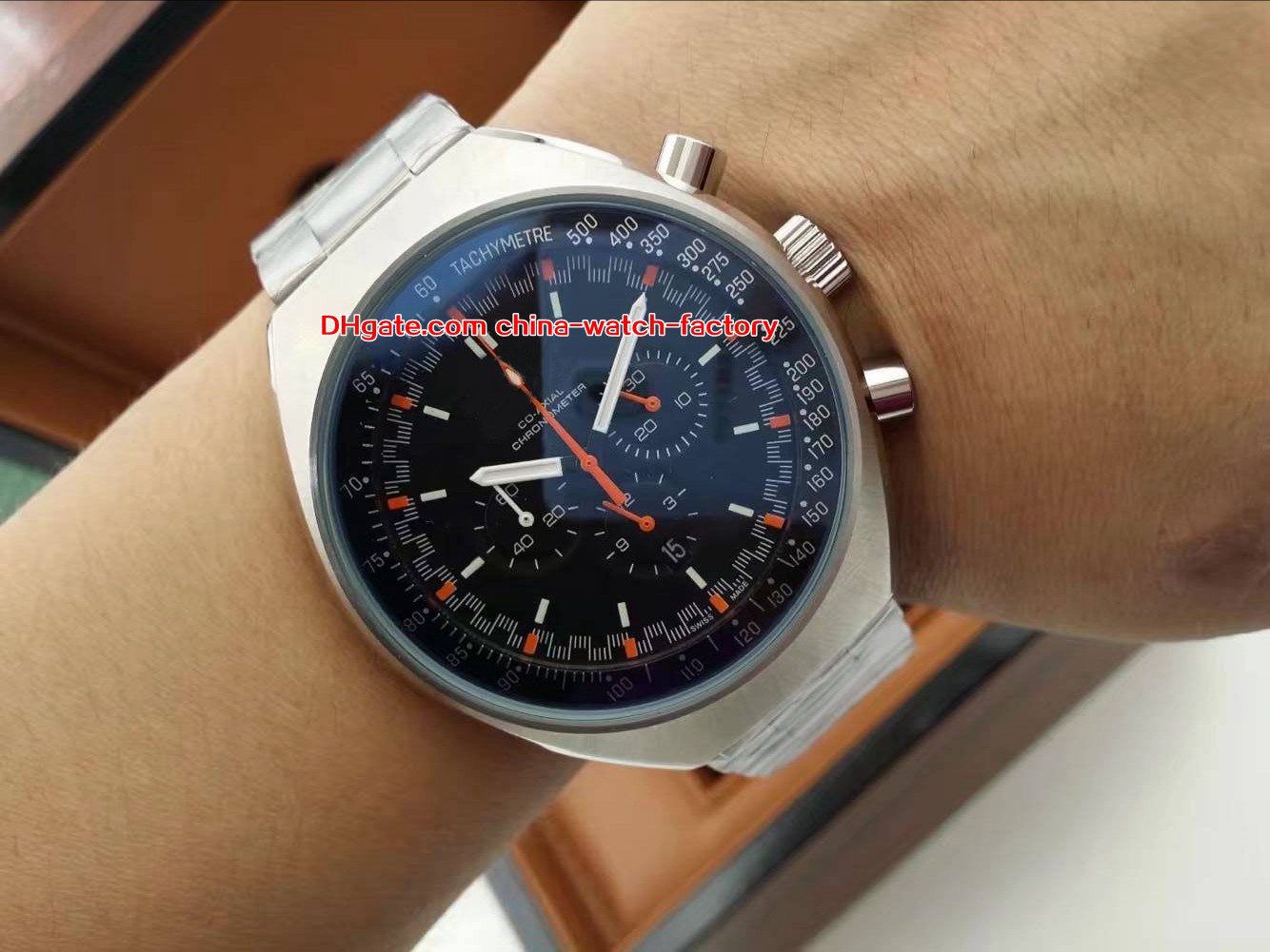 

4 Style Topselling Classic 46mm x 42mm Mark II 327.10.43.50.06.001 316L Date VK Quartz Movement Chronograph Working Mens Watch Watches