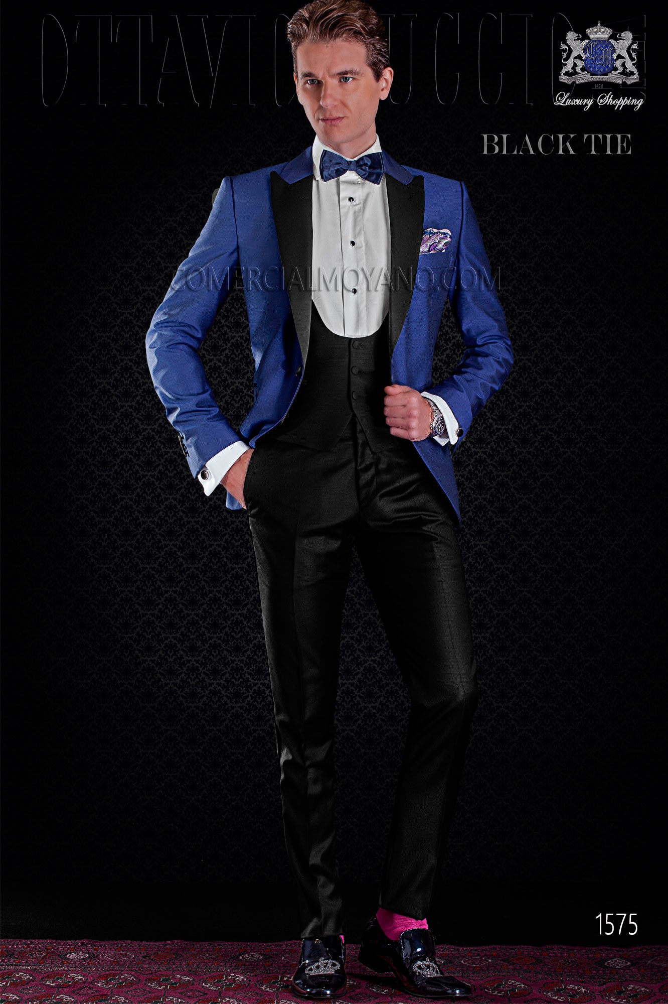 

Fashionable One Button Groomsmen Peak Lapel Groom Tuxedos Men Suits Wedding/Prom/Dinner Best Man Blazer(Jacket+Pants+Tie+Vest) 761, Same as image