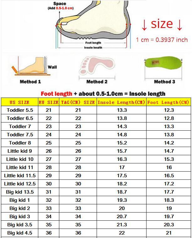 child shoe size 1 in european
