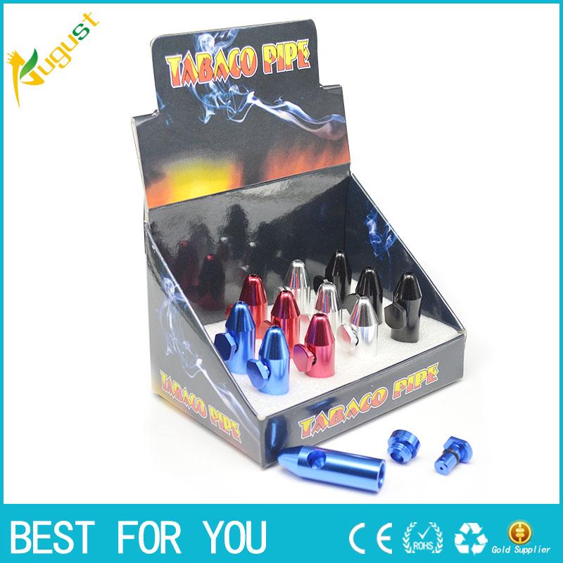 

Good bullet aluminum metal snuff snorter smoking pipe metal pipe smoking pipe