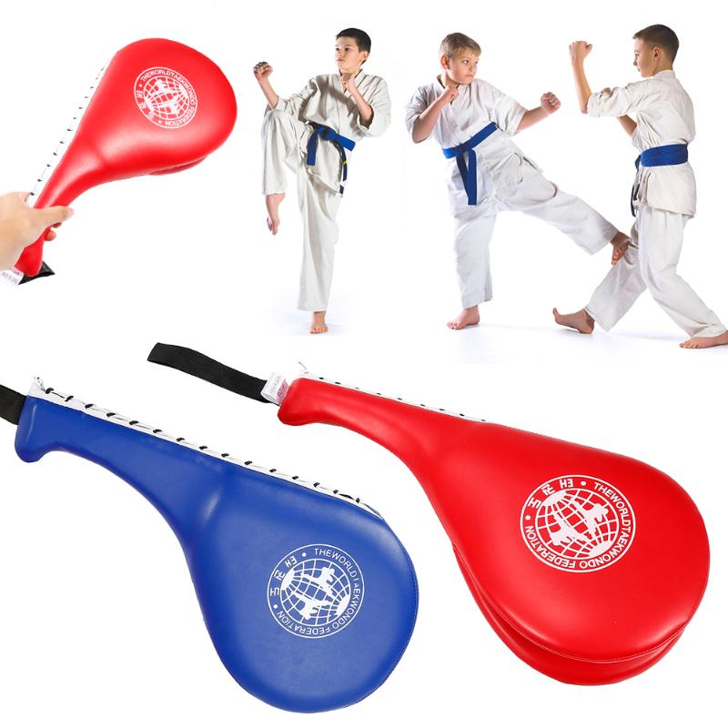 Kids Taekwondo PU Rebound Sponge Durable Double Kick Pad Target for Trainig Tool