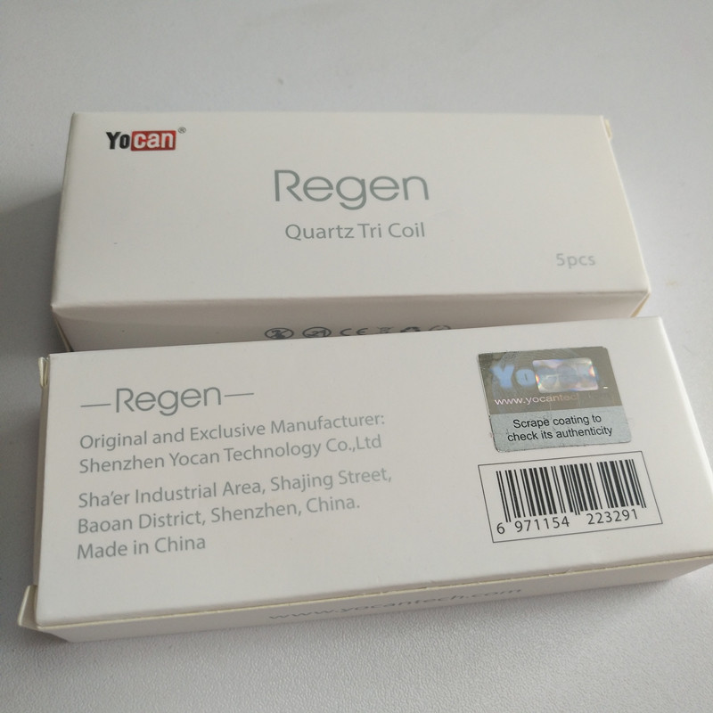 

5pcs/pack Yocan Regen QTC Coil Quartz Tri QDC Dual Coils For Wax Clean Vape Kit