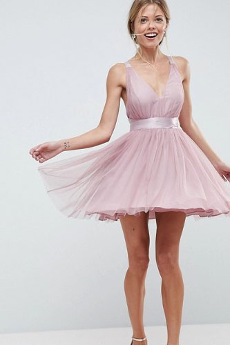 

Elegant V Neck Unique Straps Tulle Short Cocktail Party Homecoming Dresses vestidos de coctail Custom Made, White