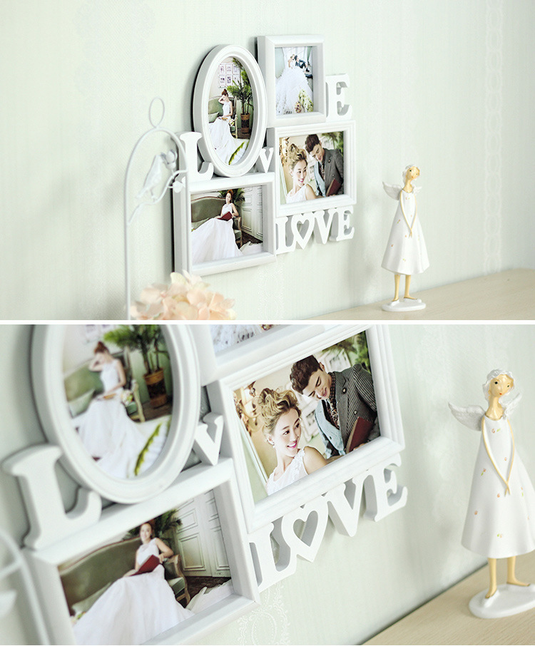 Collage Table 4 Openning Picture Frame For Photo Studio Decoration
