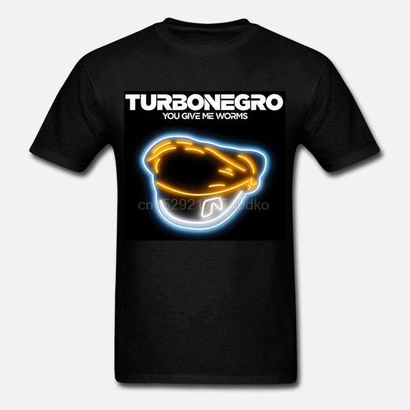 

New Popular TURBONEGRO Hat Punk Rock Band Men' Black T-Shirt Size -3XL, Men-darkpurple