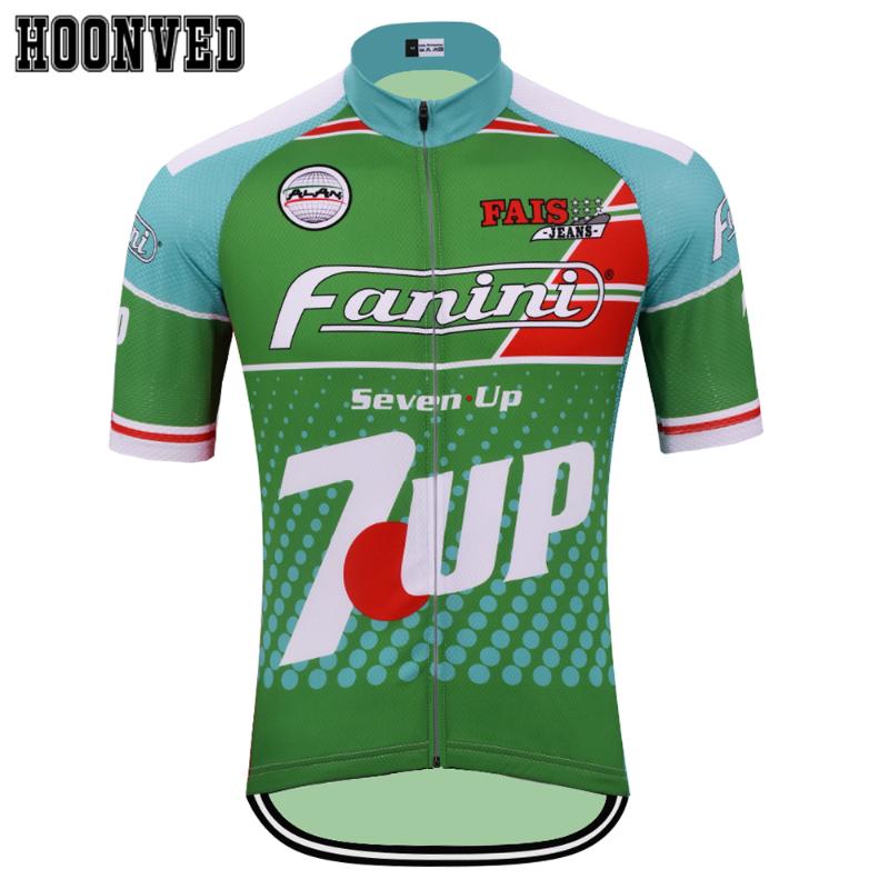 

2020 New Go Pro Men Retro 7-up Cycling Jersey Short Sleeves Clothing Summer Triathlon bike Riding sweater manga corta de ciclo, Black