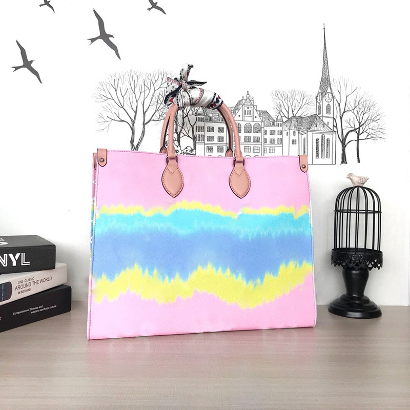 

Women handbags designer luxury handbags purses ONTHEGO Large Handbag Top Quality designer tote bag summer fashion handbags women bags totes, Pink
