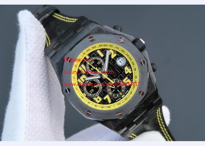 Free Shipping Factory Supplier Top quality Luxury 42mm Quartz Chronograph Mens Watch Watches Black Dial for men New Arrival