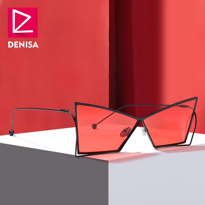 

Sunglasses DENISA Arrival 2021 Vintage Butterfly Women Trendy Cat Eye Sun Glasses Girls UV400 Lunette De Soleil Femme GZ1075