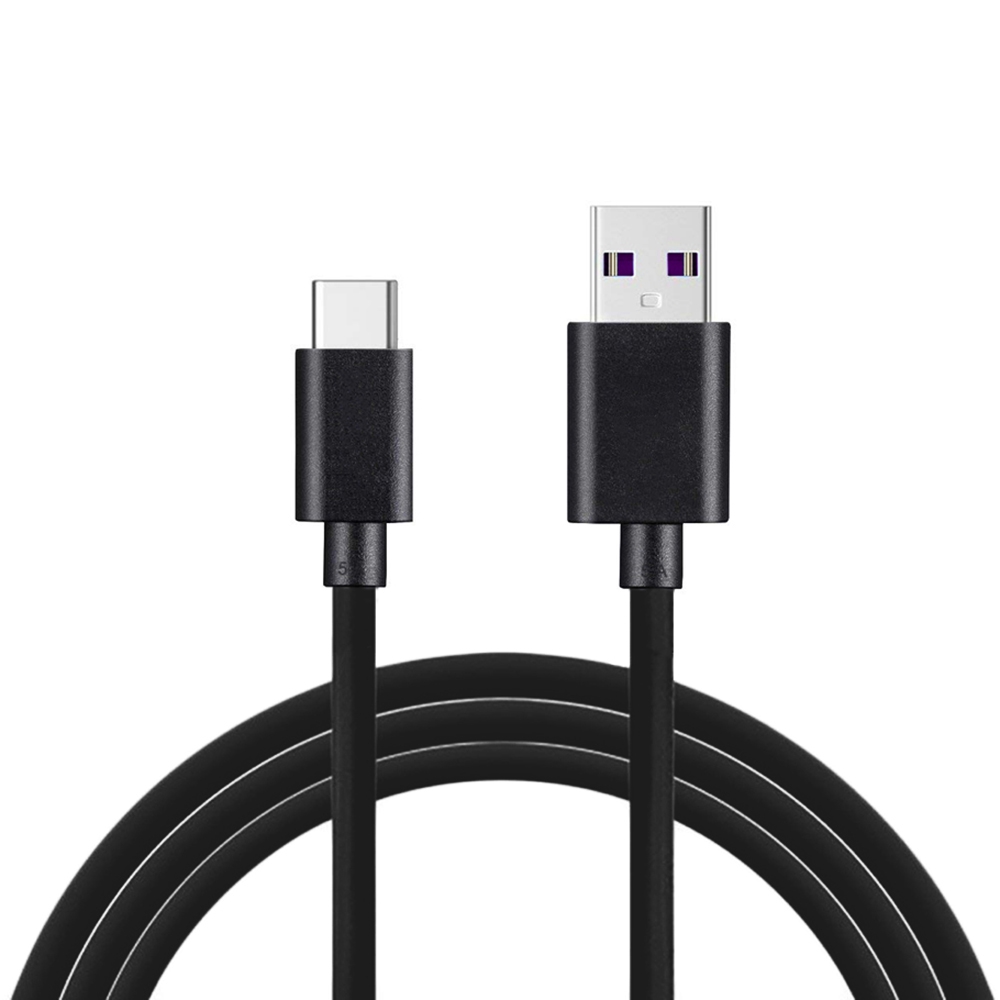 

JOFLO 1M 5A USB Type-C Fast Charge Cable for Huawei P20 / Mate 10 /P20 Lite, Black