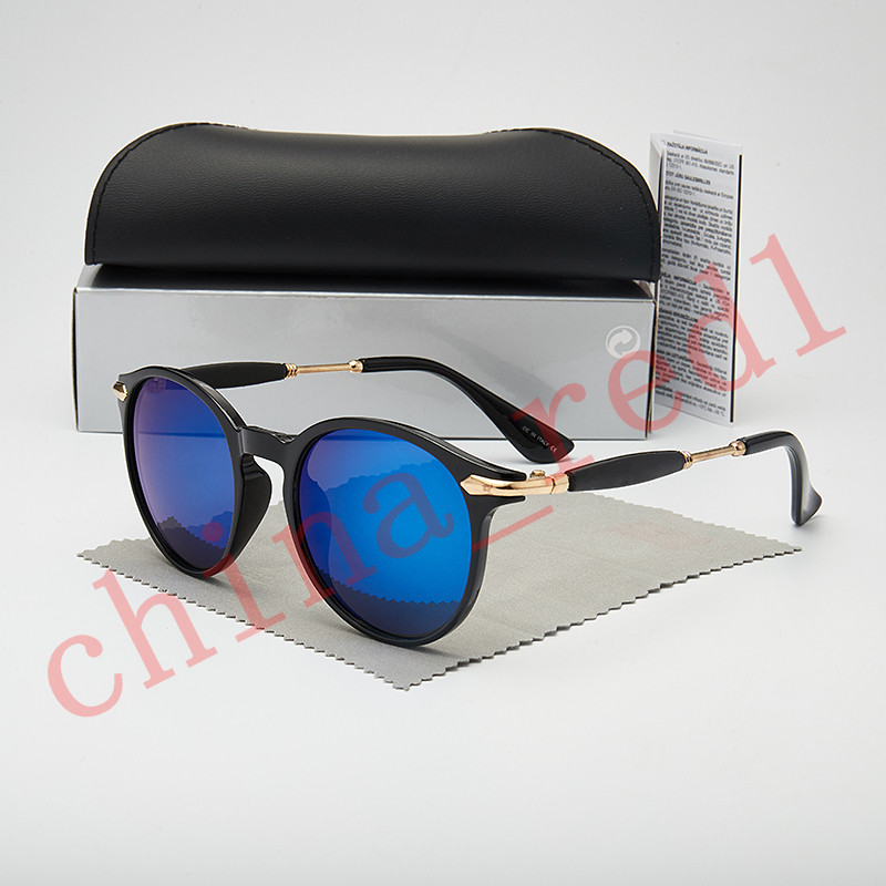 

Promotion Brand Designer round full frame Sunglasses Men Women Fashion Glasses Retro Vintage Sun glasses with box and case free shipping