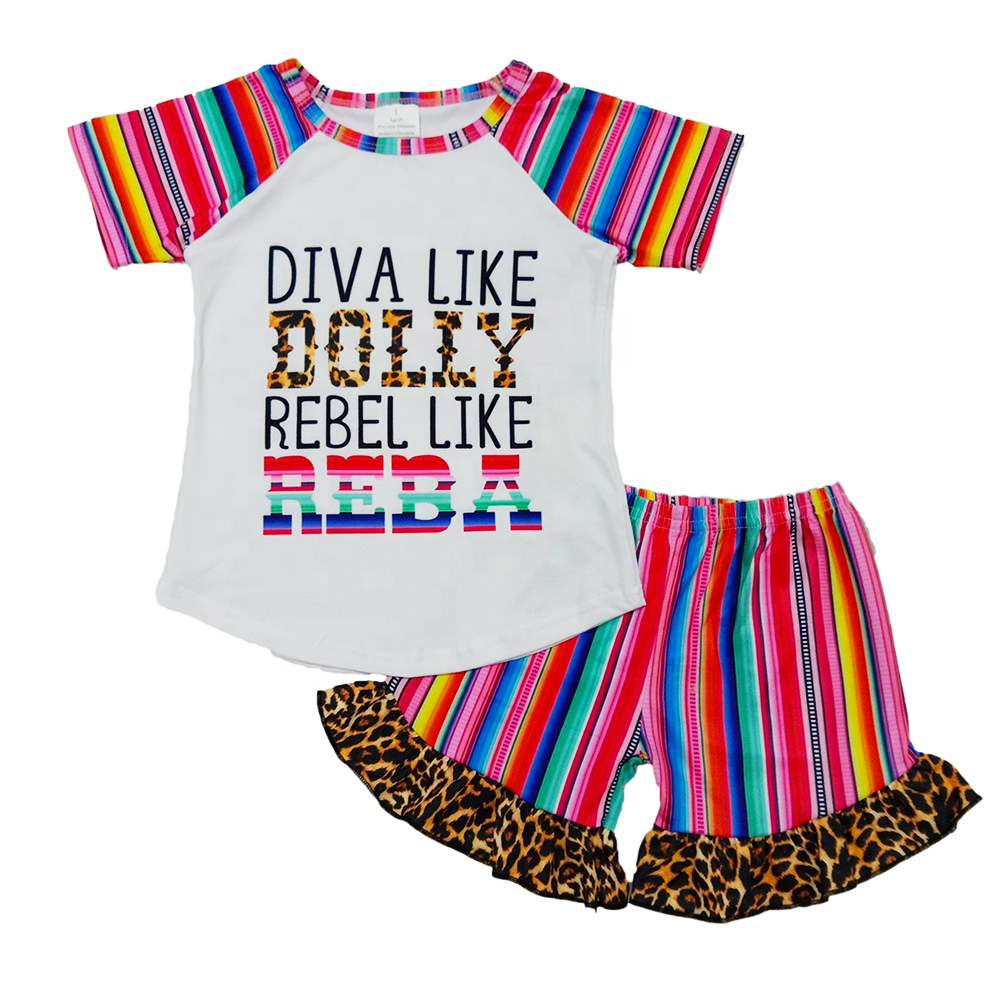 

Summer Toddler Girl Clothes Set T-shirt+Pants 2Pcs Outfits Milk Silk Kids Boutique Clothing Sets Fashion Kids Baby Clothes Girls Set, Multi