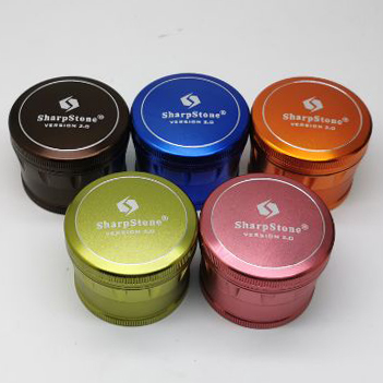 

SharpStone 2.0 Grinders Herb Spice Crusher Metal Grinders 4 Parts 5 Colors 63mm 2.48 Inches Diameter Drum Shape Style