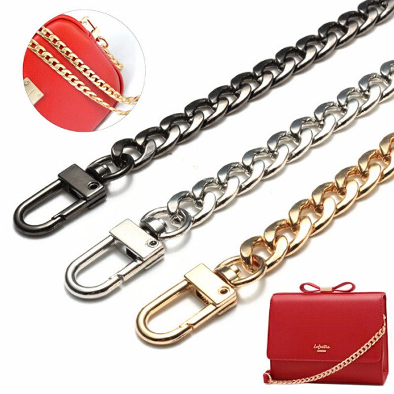

120cm Stainless Steel Purse Chain Strap Handle Shoulder Crossbody Handbag Bag Metal Replacement 3 Color High Quality