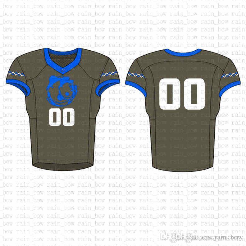 

2019 New Custom Football Jersey High quality Mens free shipping Embroidery Logos 100% Stitched top sale B5, Picture color