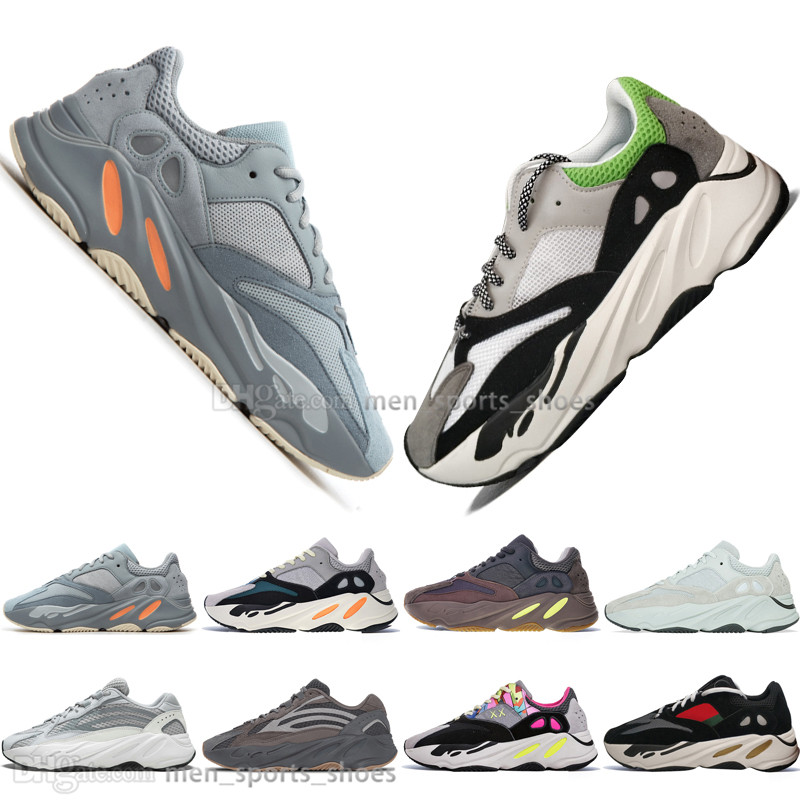 

With Box Kanye West 700 Inertia Mauve Salt 700s V2 Static Geode 3M Mens Running shoes for men Women sports sneakers size 36-46, #02 wave runner