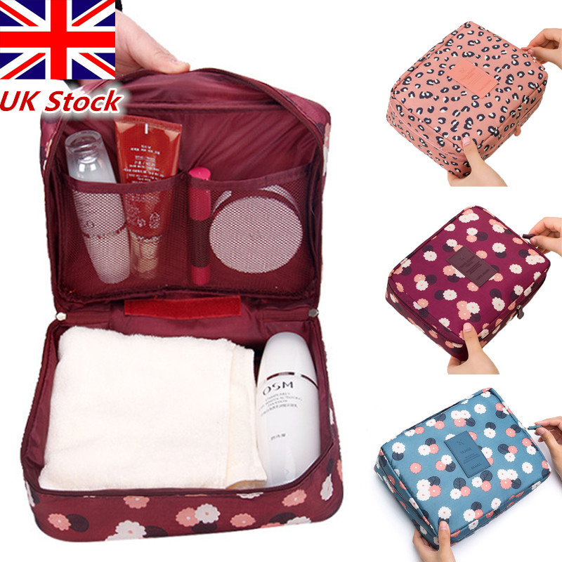 Large Cosmetic Bag Makeup Case Hang Travel Wash Toiletry Organizer Storage Pouch Bathroom Travel Multifunction Bags-image-486121517