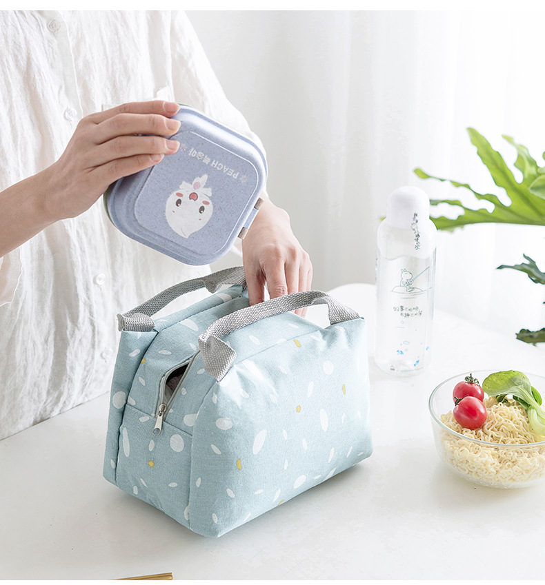 

Lunch box bag zipper insulationaluminum foil insulation bag with lunch bag