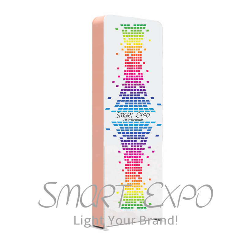 

Sleek Designed Square Shape 3D Display Stand with Lightweight Aluminum Tubing Structure Tension Fabric Graphic Portable Carry Bag