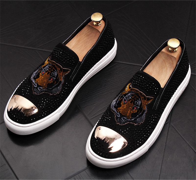 Uomini Mocassini Scarpe Slip su Bling Elegante Appartamenti Partito Scarpe Uomini Mocassini Scarpe Slip su Bling Elegante Appartamenti Partito Scarpe