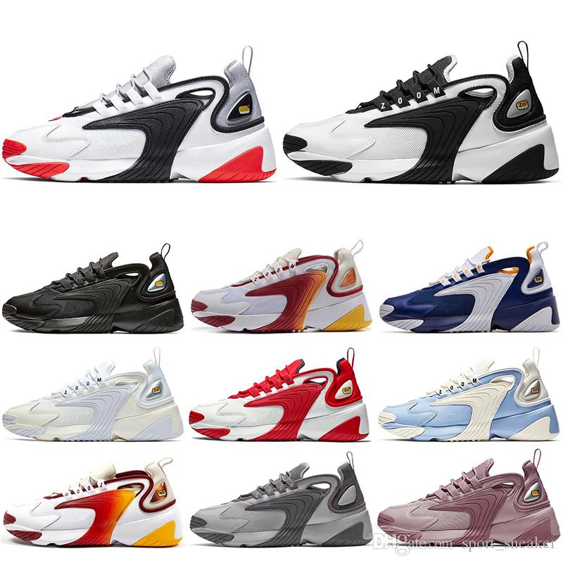 

With Socks High Quality Men Women Zoom 2K M2K Running Shoes White Black Blue Mens Trainers Designer Sneakers Comfortable Casual Shoes, #6 royal blue36-45
