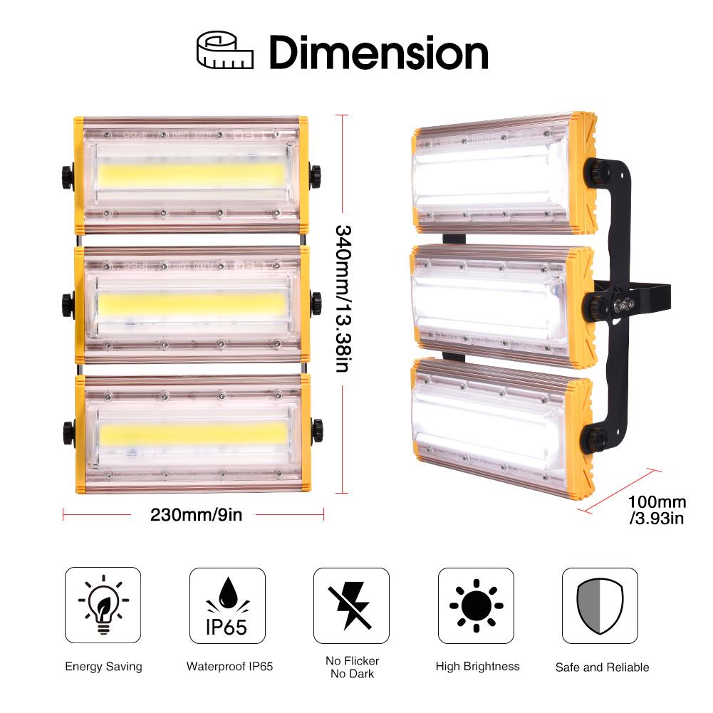 

US Module LED Floodlight 50W 100W 150W Waterproof IP65 Outdoor 110V floodlight Warm/Cool White Lde Light Stage Lights Garden Outdoor Ba