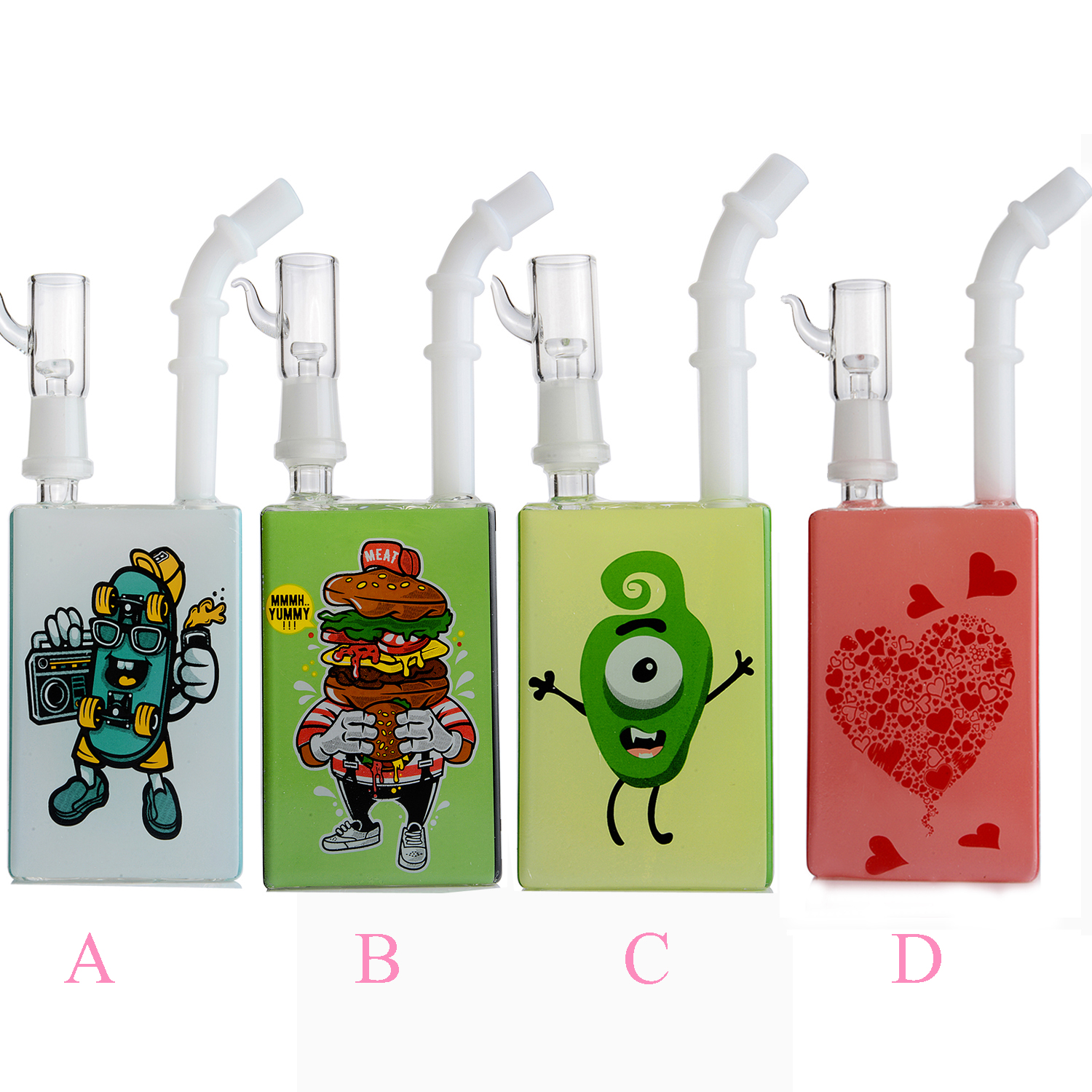 

Bong Juice box water pipe mini glass pipes dab rig 14mm bowl bubbler heady for smoking hookahs