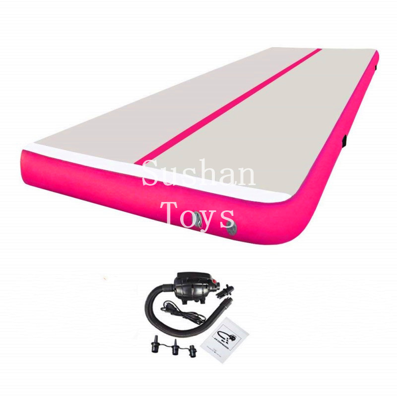 

6*2*0.2m inflatable gymnastic mat professional air track tumbling mat with pump for practice gymnastics, cheerleading,tumbling