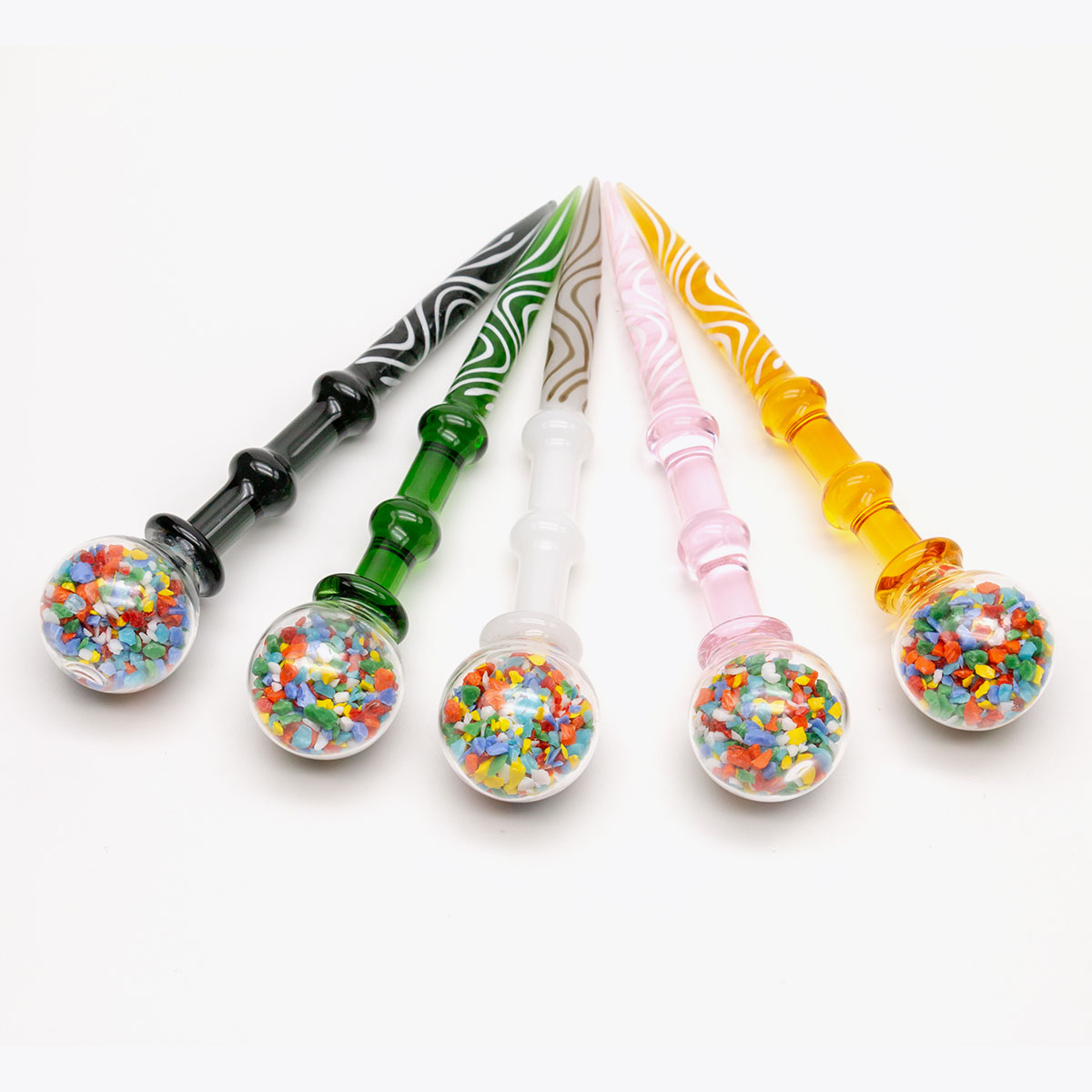 

5 Color Sand in Ball Carb Cap Tool OD 25mm Wax Oil Rigs Glass Dabber Hookahs for Quartz Banger