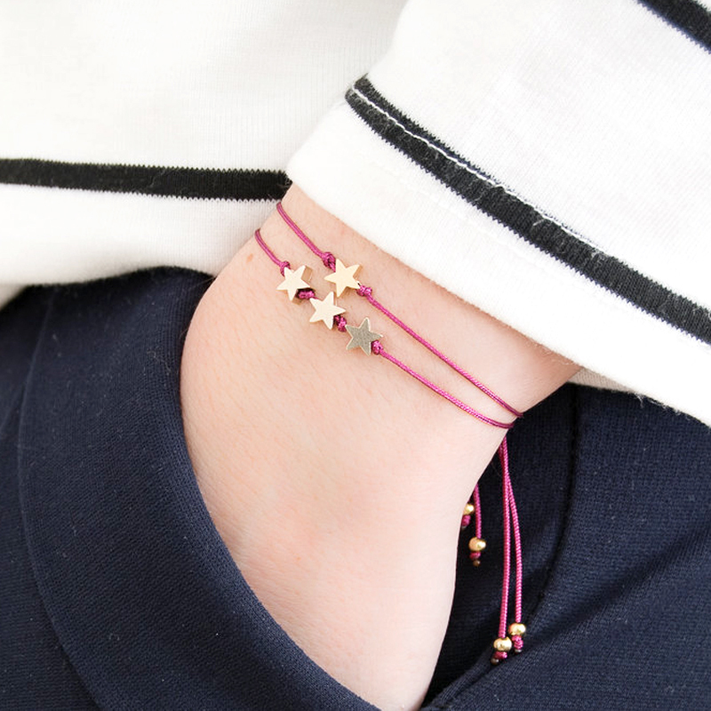 

Unisex Friendship Heart Charm Adjustable I Love You To The Moon And Back Make A Triple Moon And Stars Mens Bracelets