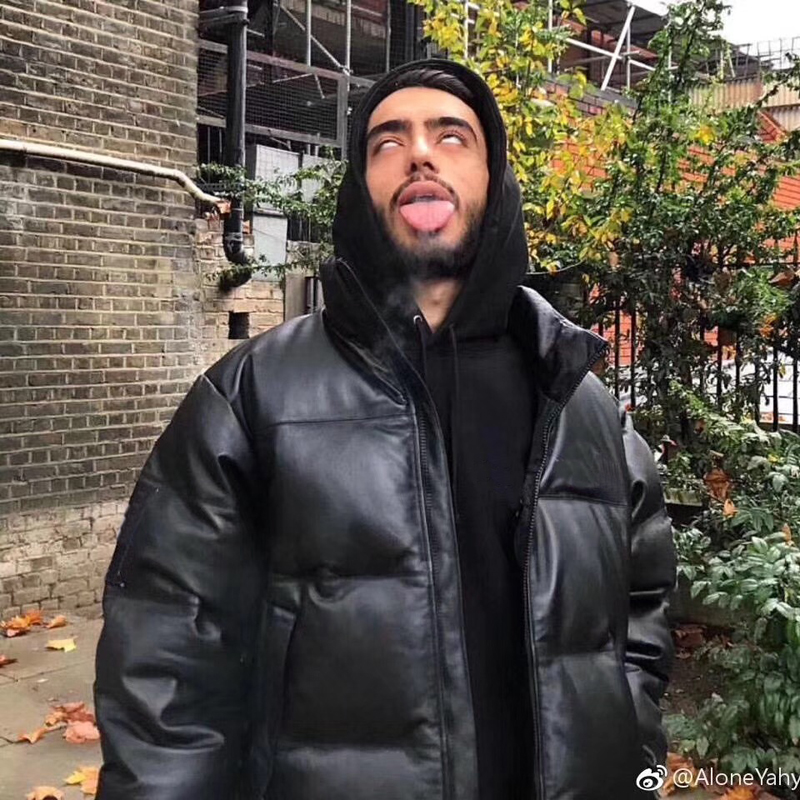 

Fashion-17fw T X SP Leather Nuptse Jacket Down Jackets Yellow Red Black Windproof Thick Outerwear Fashion Trend Down Jackets HFYTYRF006