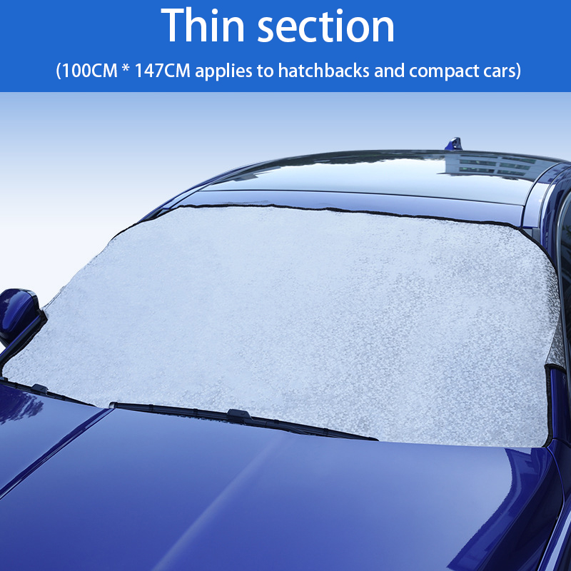 

Best selling Car snow block front windshield snow block half cover thick frost snow and freeze protection A08