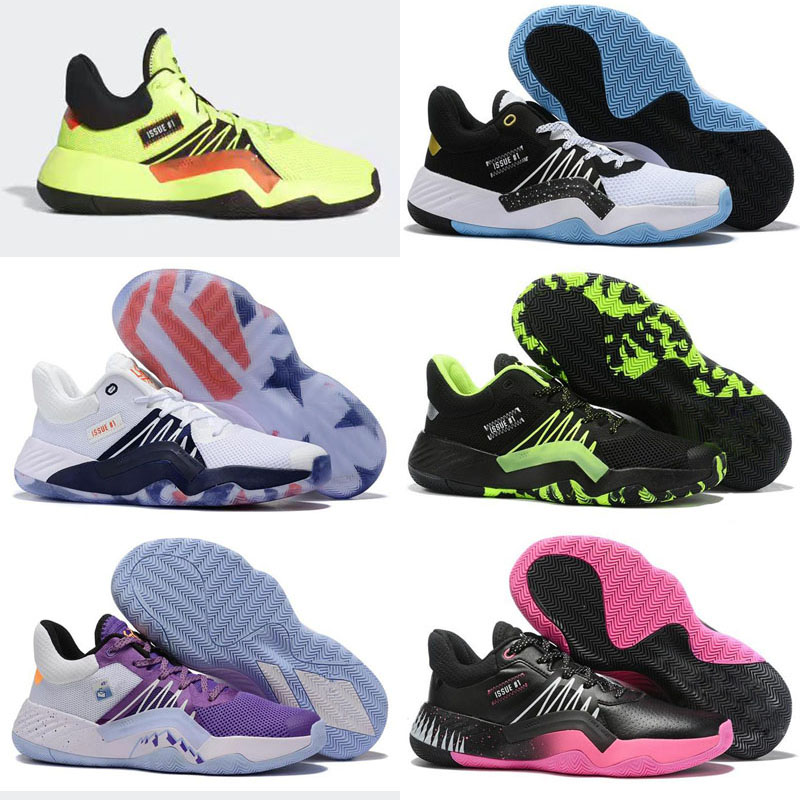 

2020 New Mitchell D.O.N. Issue #1 Spider Bounce Basketball Shoes for Mens Don 1 Karl Malone Purple Sports Sneakers Size 40-46, As photo 1