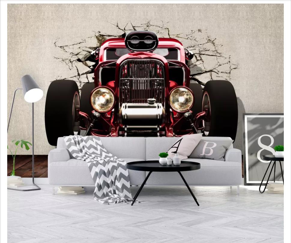 Papier peint toile Oldtimer Voiture Rétro Vintage-Garage papiers peints photos 10518v8