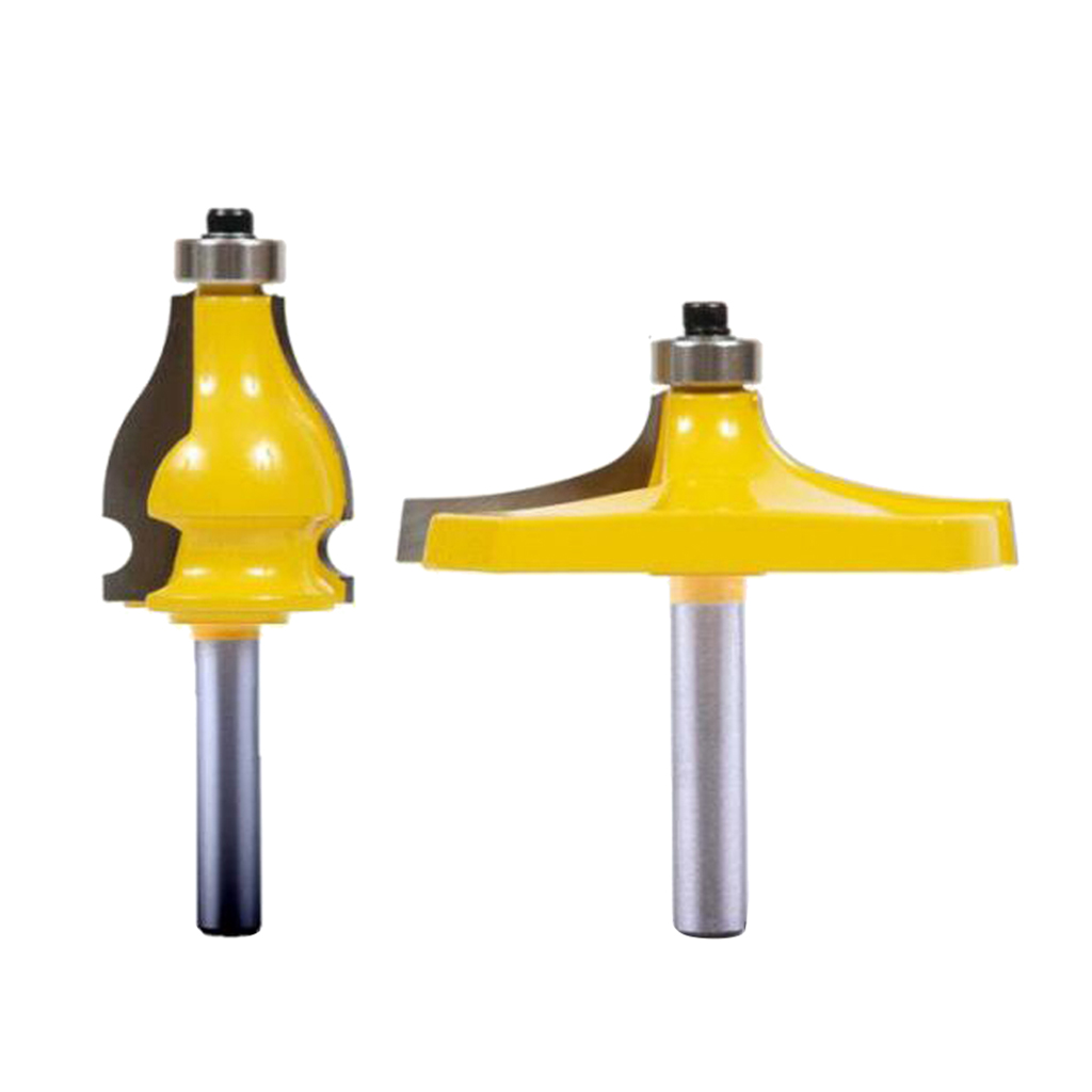 

1 Piece Bit Handrail Router Bit Set - Thumbnail Bead/2 Flute - 1/4'' Shank