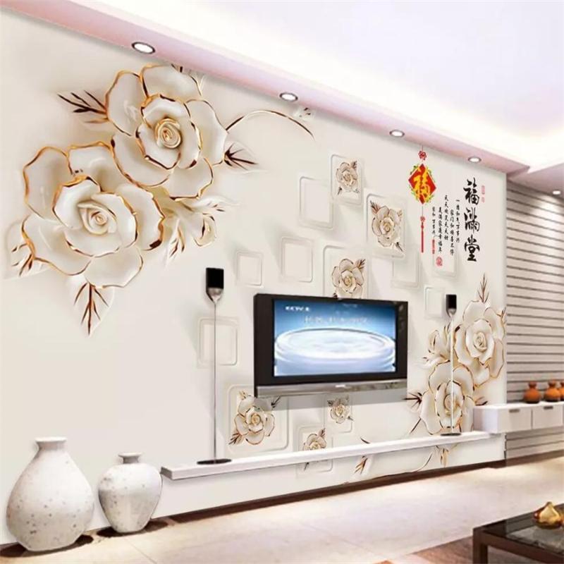 

Custom Photo Wallpaper 3d Mural Fuman Man Flower Box Living Room Bedroom restaurant TV Background Wall paper 3d papel de parede, As pic