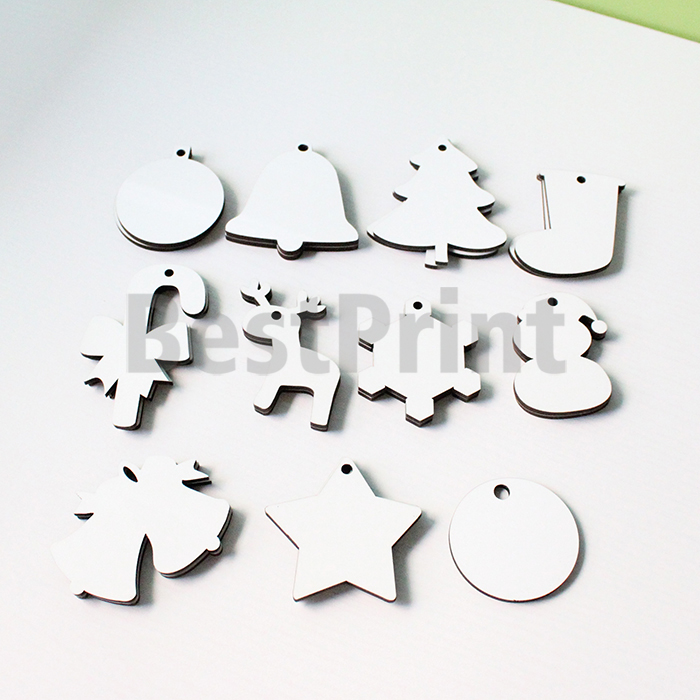

double sided 3MM thick MDF blank sublimation Christmas ornament