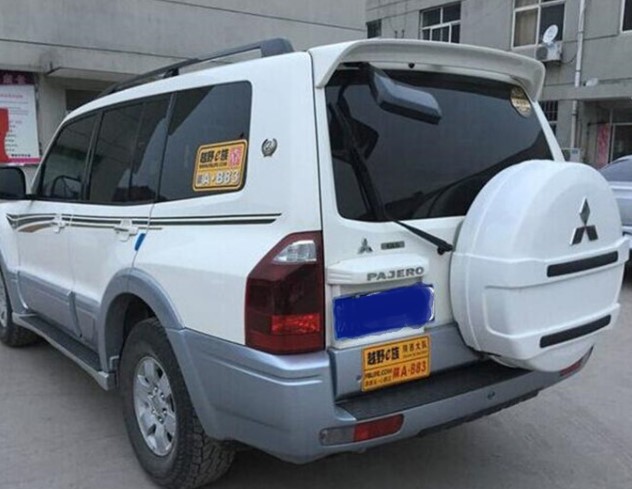 

For Pajero V73 Spoiler 2006-2016 Mitsubishi V73 Pajero Spoiler WDK ABS plastic Material Car Rear Wing Color Rear Spoiler