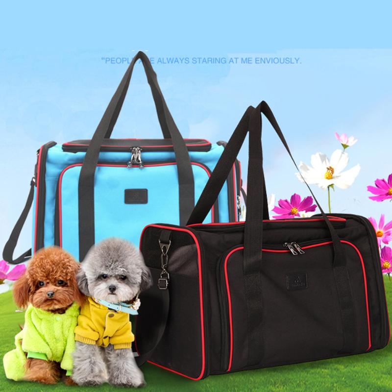 

Portable Dog Cat Carrier Bag Puppy Foldable Travel Shoulder Bags Breathable Mesh Pets Handbag for Dogs Carrying Pet Supplies