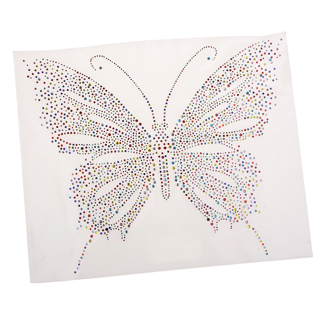

Glitter Rhinestone Iron On Transfer Hot Fix T-shirt Motif DIY Clothing Crafts