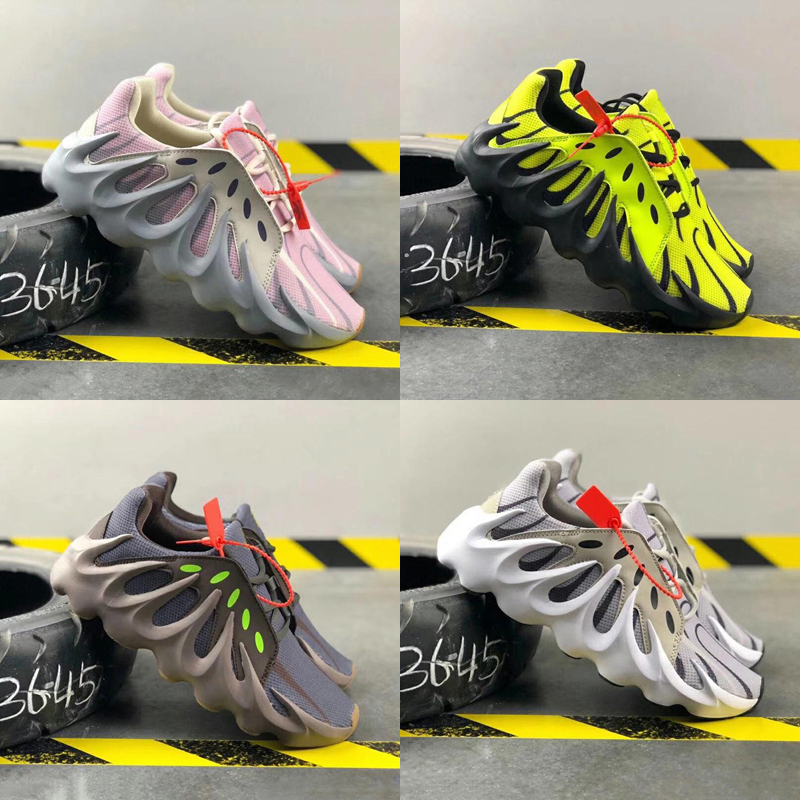 

2020 Top Quality 451 V2 Kanye West 3M Volcano Wave Runner Mens Running shoes 451s Men women Fluorescent 451 Sports outdoor Sneakers 36-45, As photo 1