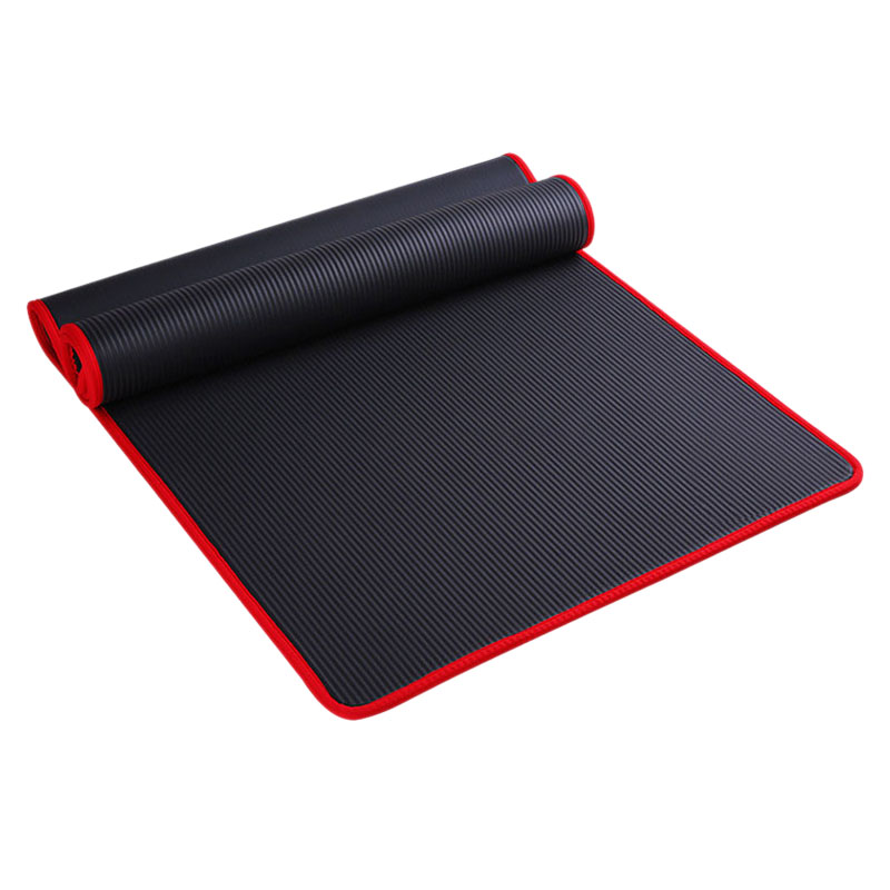 

10Mm Thick Non-Slip Yoga Mat Nbr Fitness Pilates Mat Anti-Tearing Edge Beginner Yoga 72x24Inch, Purple