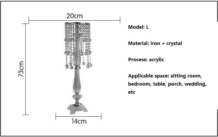 

Wedding Flower Ball Holder Acrylic Crystal Table Centerpiece Stage decoration Wedding Decoration Furnishing articles 73cm high