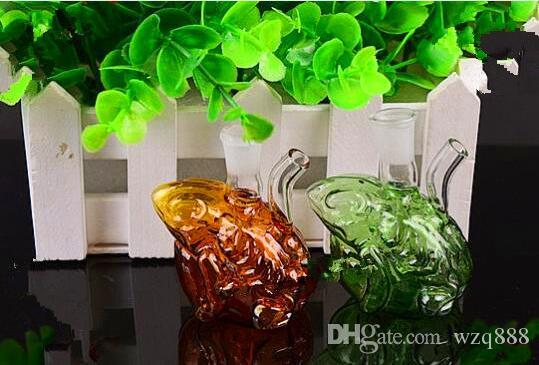 

Mini frog hookah Wholesale Glass bongs Oil Burner Glass Water Pipes Oil Rigs Smoking Free