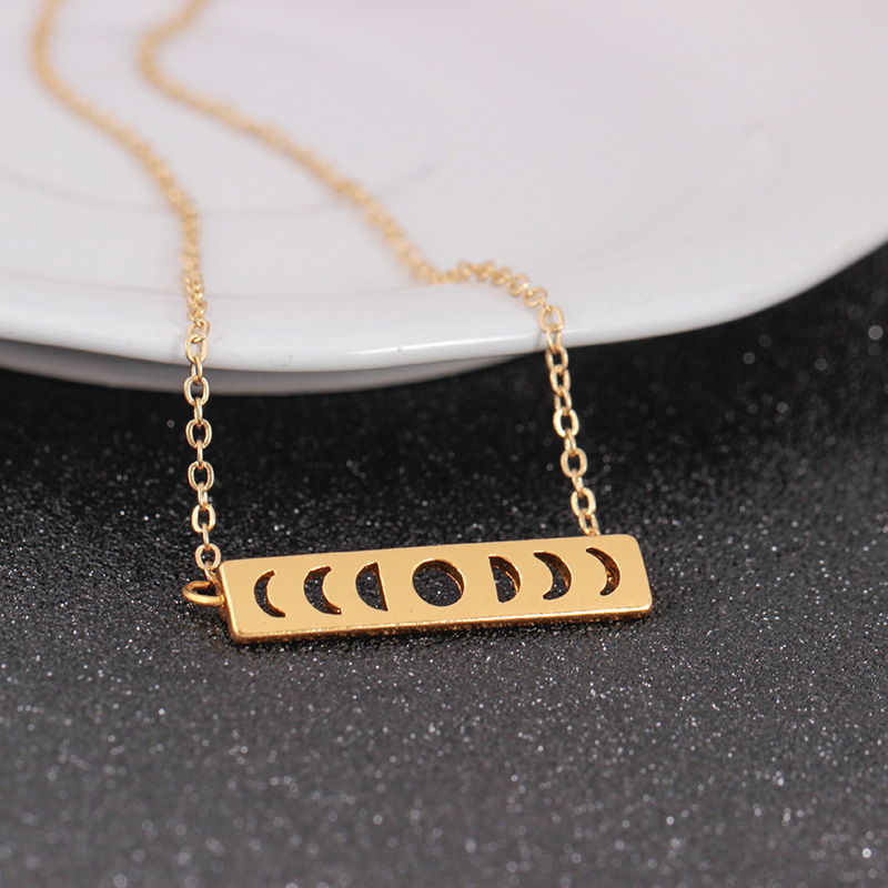 

Choker Necklace Sun Moon Phase Lunar Eclipse Chains Necklaces For Women Vintage Jewelry Collier Statement Necklace