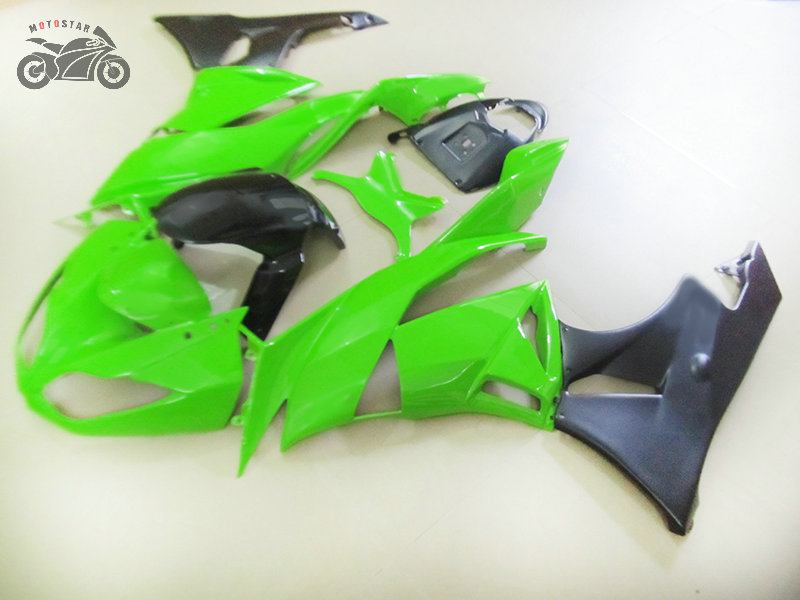 

Aftermarket fairings kit for KAWASAKI Ninja 2009 2010 2011 2012 ZX6R green black Chinese fairing set 2009-2012 ZX-6R ZX 6R 636 ZX636, Same as the picture