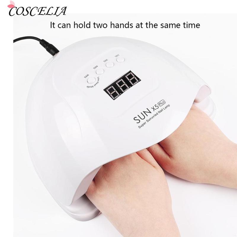 

UV LED Lamp For Nails Dryer Sun Light Nail Lamp For Manicure Smart LCD Display All UV LED Gel Polish Nail Tool, Lamp 02