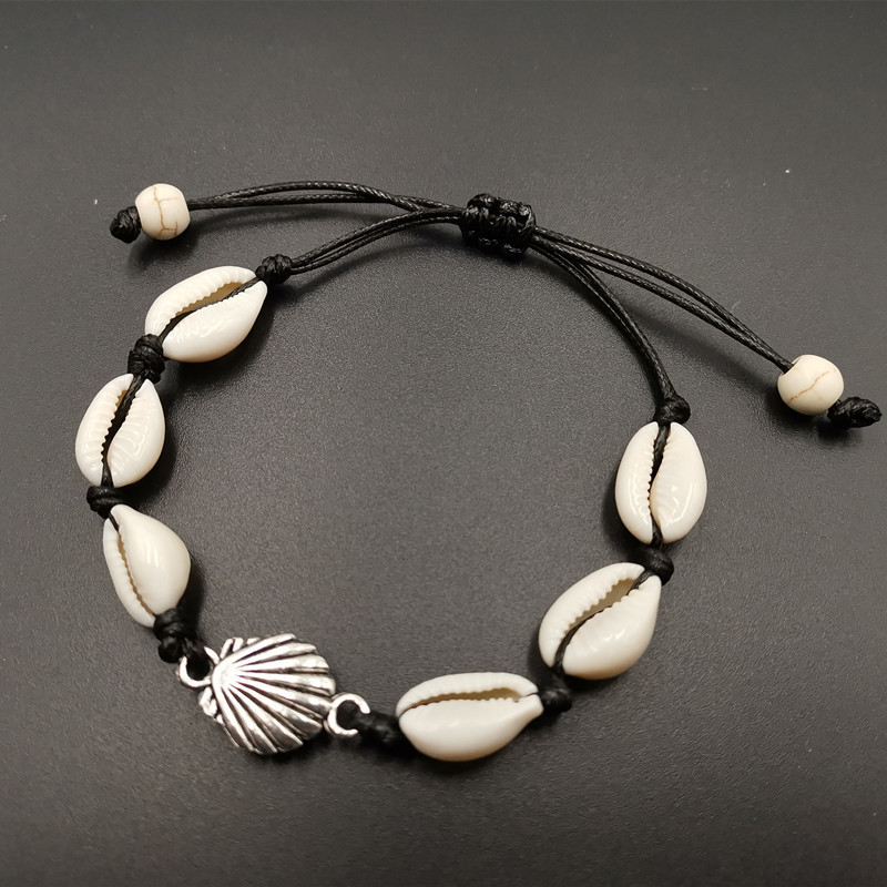 

Shell Bracelet Concise Alloy Seashell Manual Weave Natural Shell Bracelet Hand Decorate