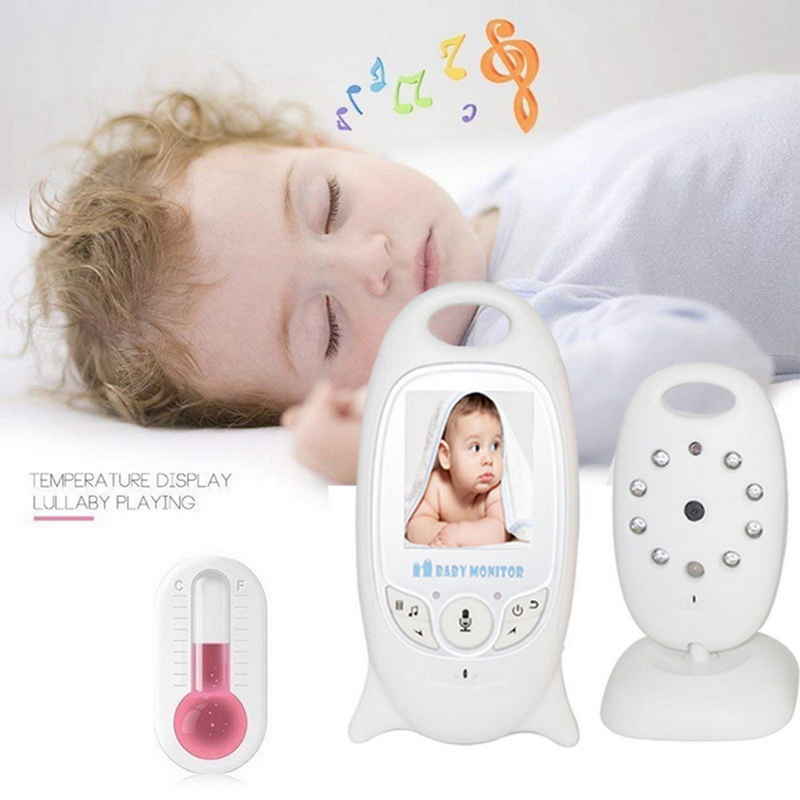 

VB601 2.4Ghz Video Baby Monitors Wireless 2.0 Inch LCD Screen 2 Way Talk IR Night Vision Temperature Security Camera 8 Lullabies